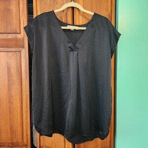 XL Black Loft Sleeveless Blouse